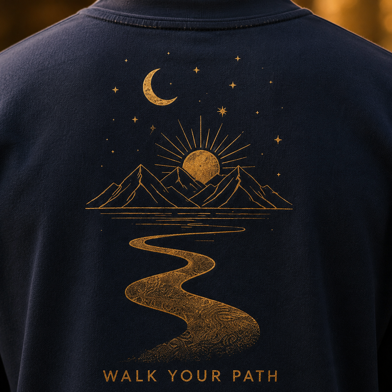 Premium Oversized Spiritual T-Shirt | Walk Your Path | NEELVAY