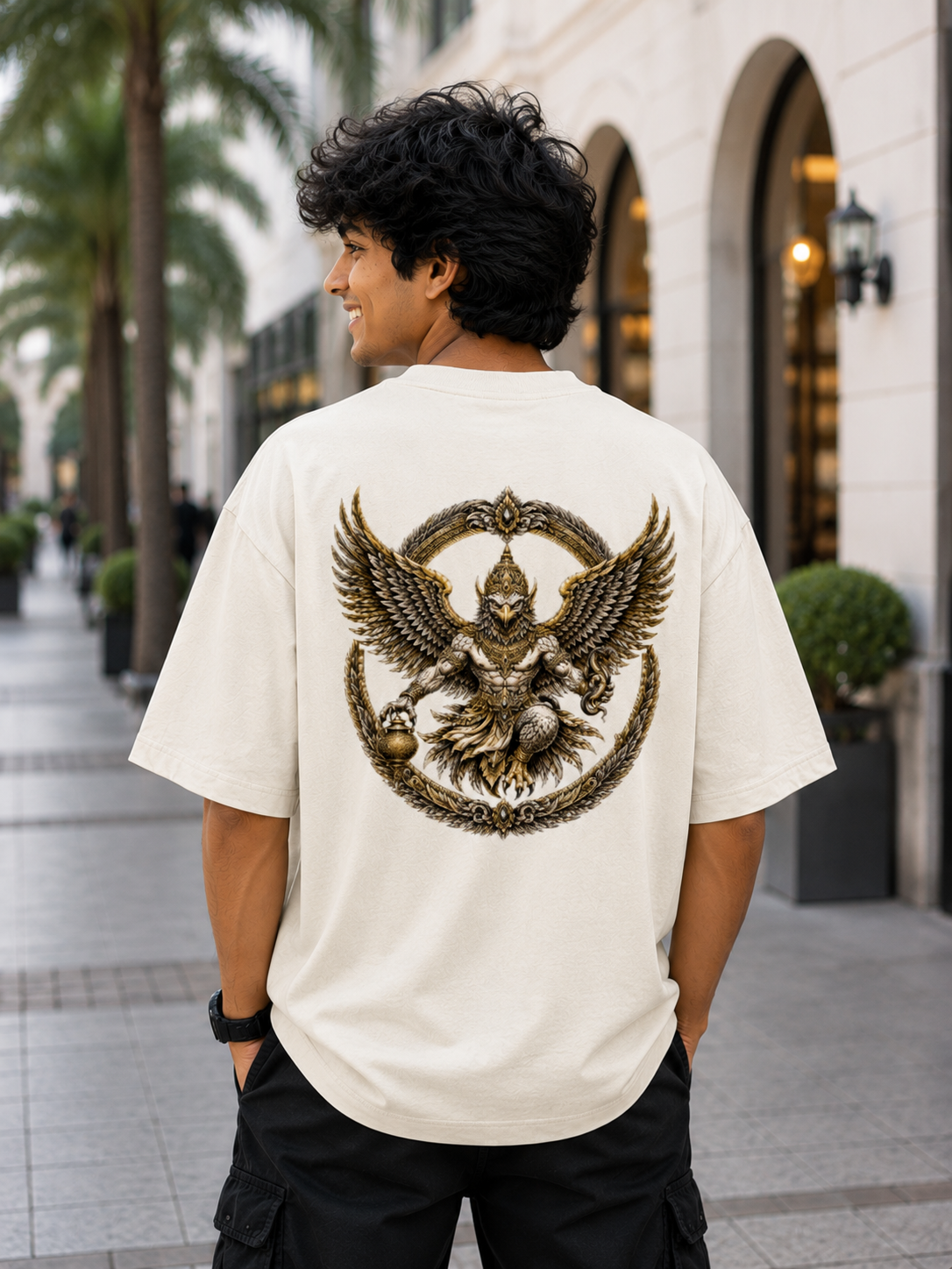 Garuda Ascension Oversized T-Shirt