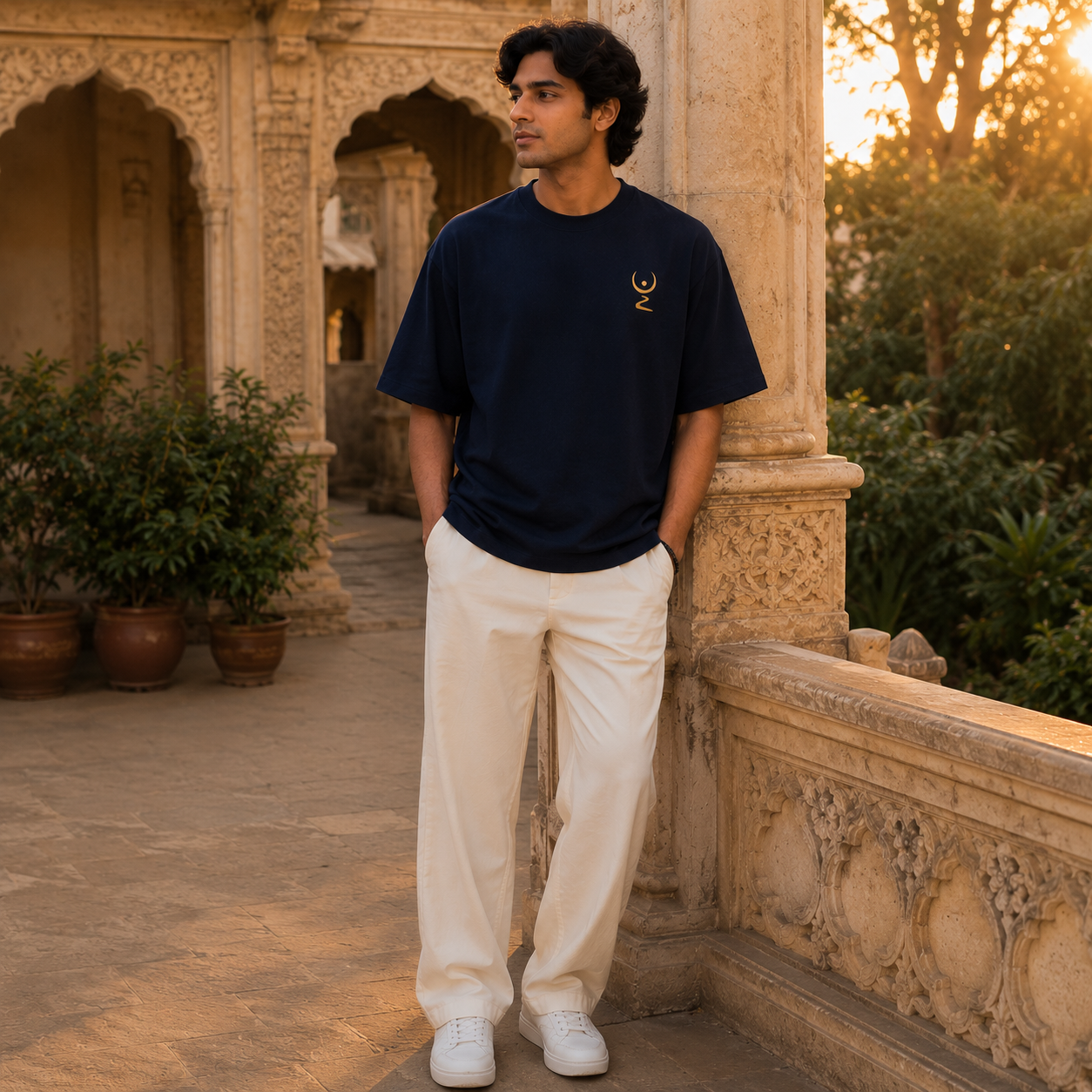 Premium Oversized Spiritual T-Shirt | Walk Your Path | NEELVAY