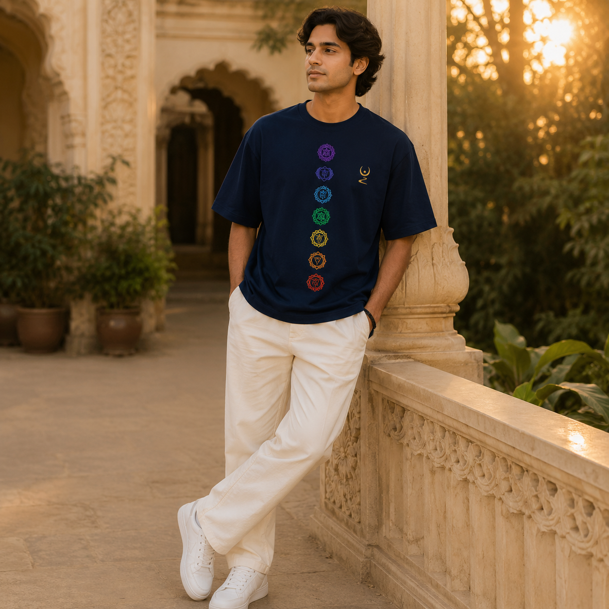 Neelvay 7 Chakras oversized t-shirt