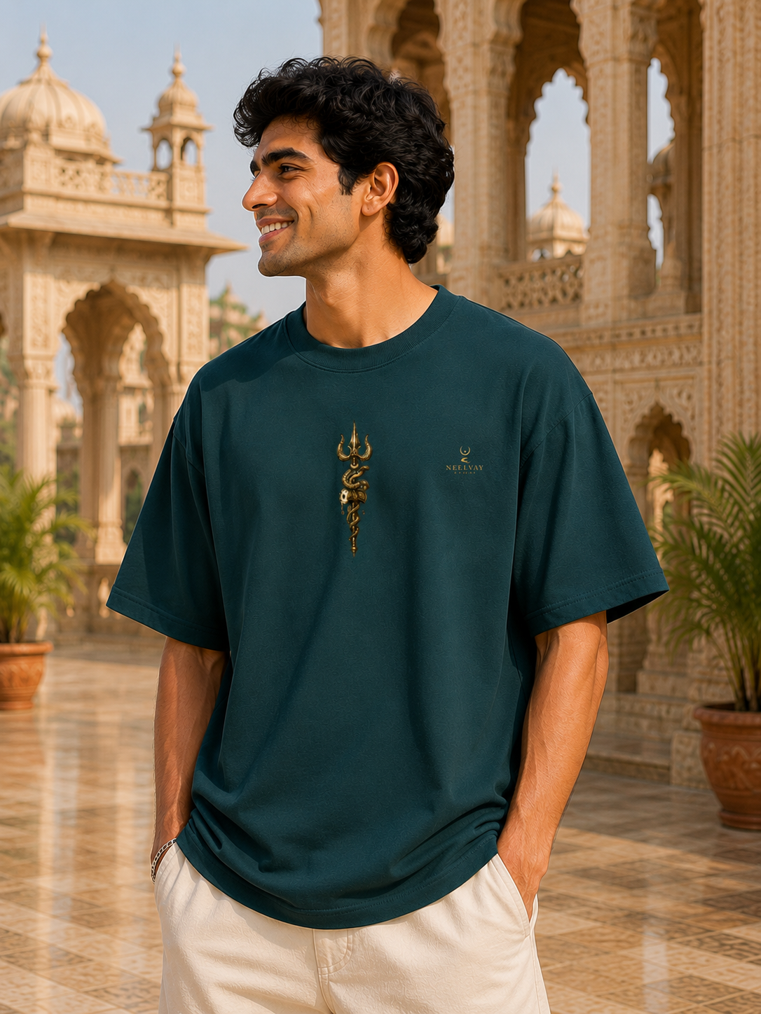 Trident of Eternity Oversized T-Shirt