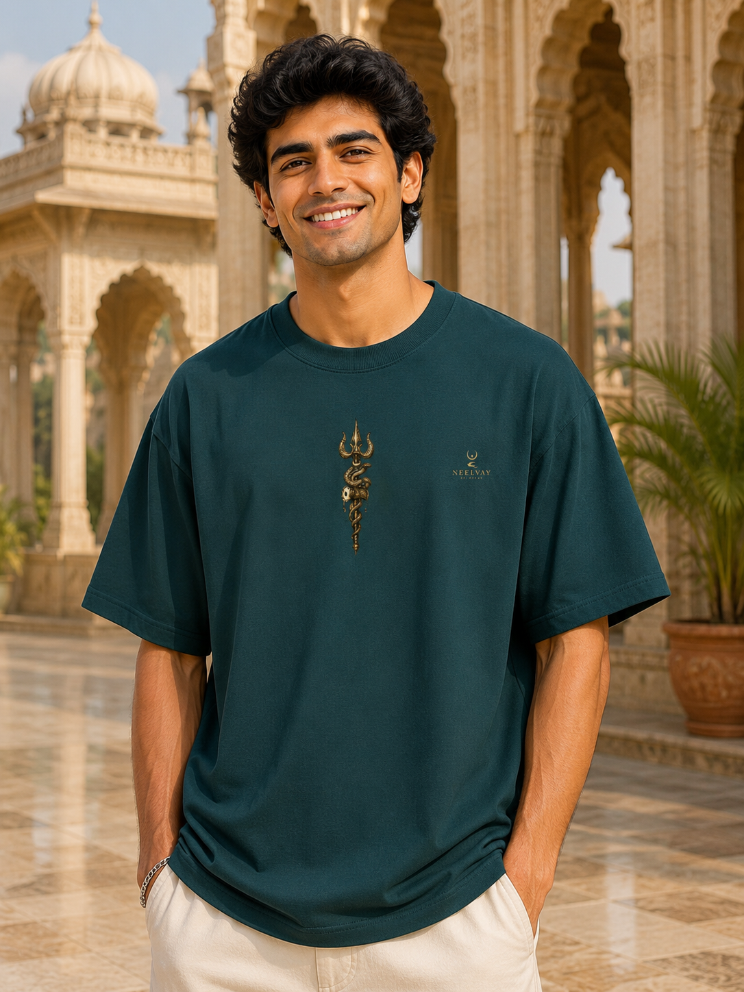 Trident of Eternity Oversized T-Shirt